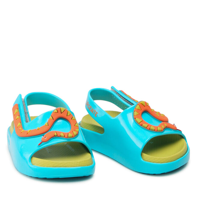 Melissa Sandales Melissa Mini Melissa Cloud Slide 33452 Blue/Green 54164