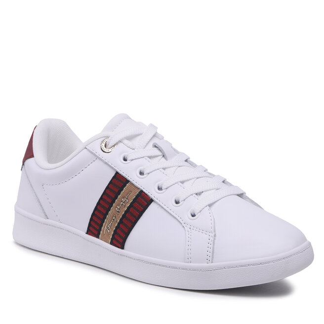 Αθλητικά Tommy Hilfiger Signature Webbing Court Sneaker FW0FW06803 White YBR