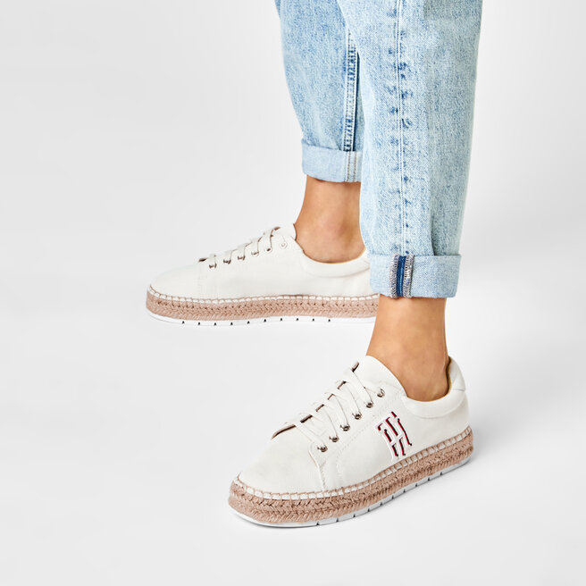 Espadrile Tommy Hilfiger Nautical Th Lace Up Espadrille FW0FW04749