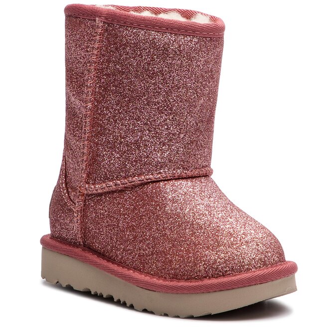 Ugg T Classic Short II Glitter Boot Pink Girls shoes
