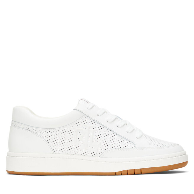 Sneakersy LAUREN RALPH LAUREN Hailey Low-Top Lace-Up - Biały