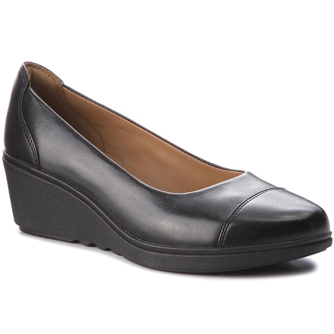 Chaussures basses Clarks Un Tallara Dee 261323774 Black Leather