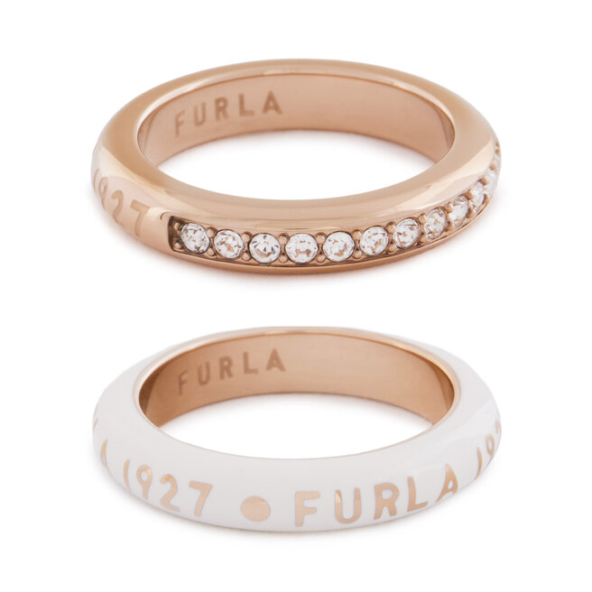 Zestaw 2 pierścionków Furla 1927 WJ00251 K22000 3914S - złoto