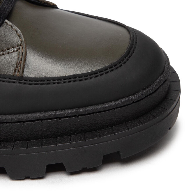 Les Deux Kozačky Les Deux Tanner Mid-Top Leather Sneaker LDM820022 Olive Night/Black