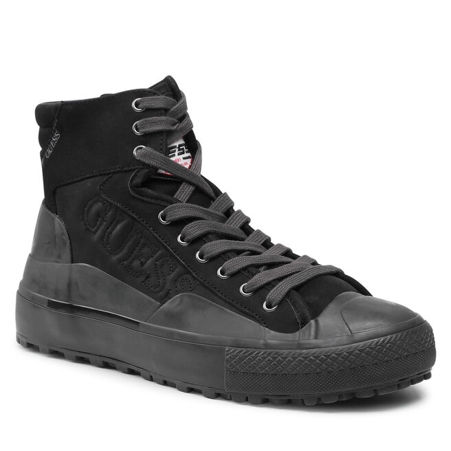 Teniși Guess Ederle Boot FM7EDB LEA12 Black Black imagine noua