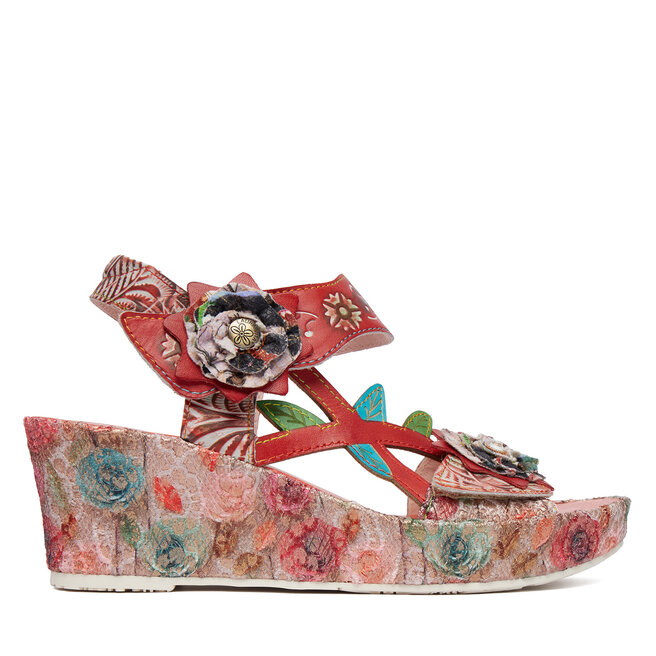Sandały Laura Vita Facdiao 42 Czerwony - kobiece