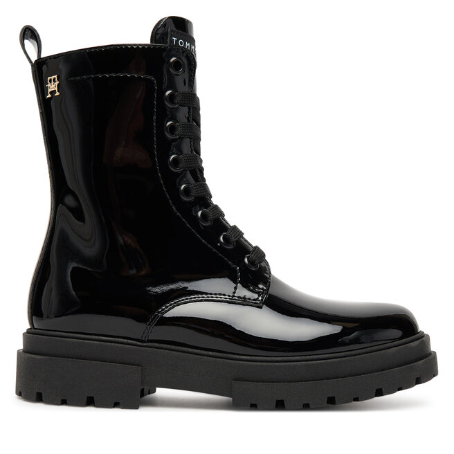 Trapery Tommy Hilfiger Lace-Up Bootie - S Czarny