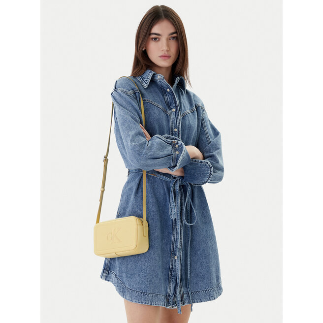 Torebka Calvin Klein Bold Ck Camera Bag LV04F3220G Beżowy -