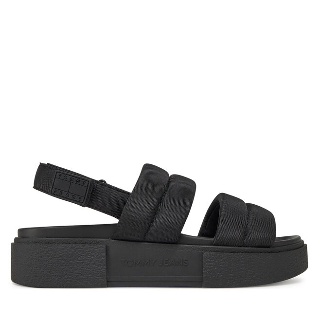 Sandały Tommy Jeans Tjw Flatform Sandal - Czarny