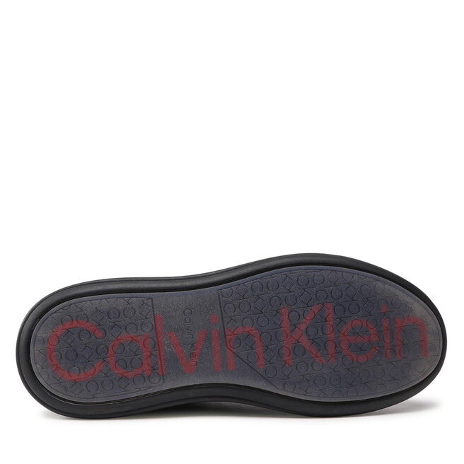 Calvin Klein Sneakers Calvin Klein Low Top Lace Up Zip HM0HM00746 Triple Black 0GL
