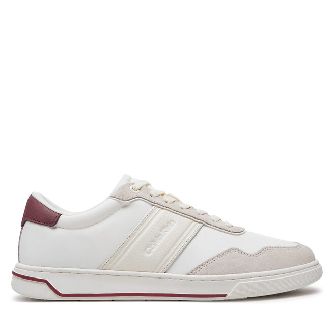 Sneakersy Calvin Klein Low Top Lace Up Mix - Biały