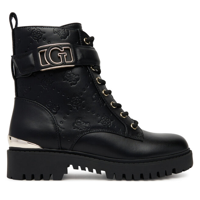 Trapery Guess FLTORA - Czarny