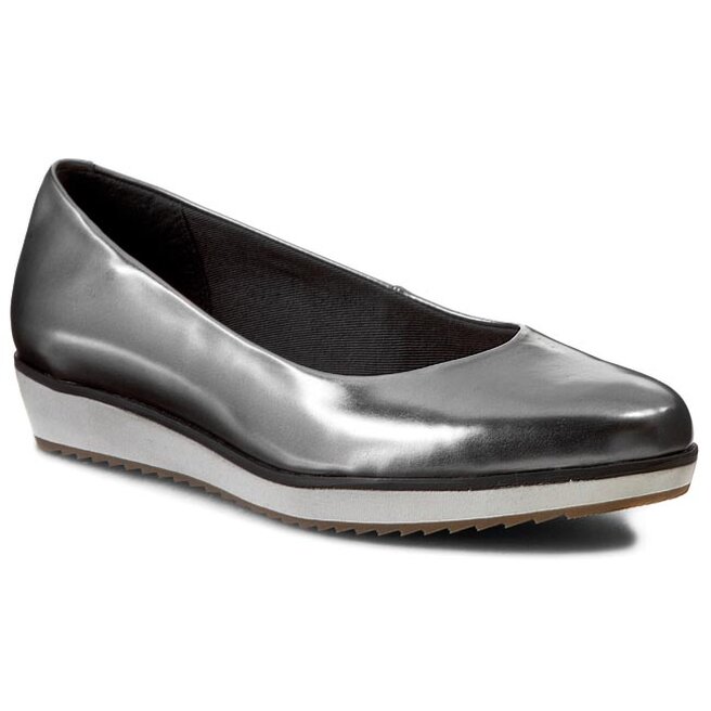 Polobotky Clarks Compass Zone 261092214 Silver eobuv.cz