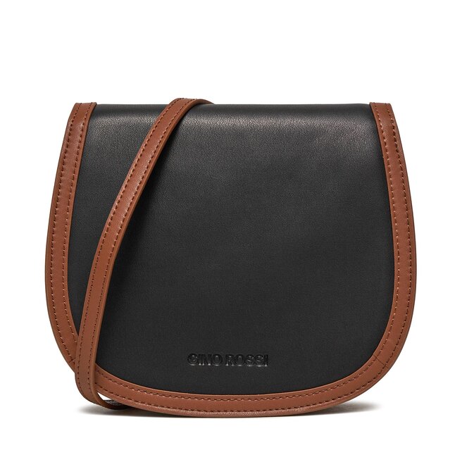 Gino Rossi Дамска чанта Gino Rossi Matilde CS6442B Black/Camel