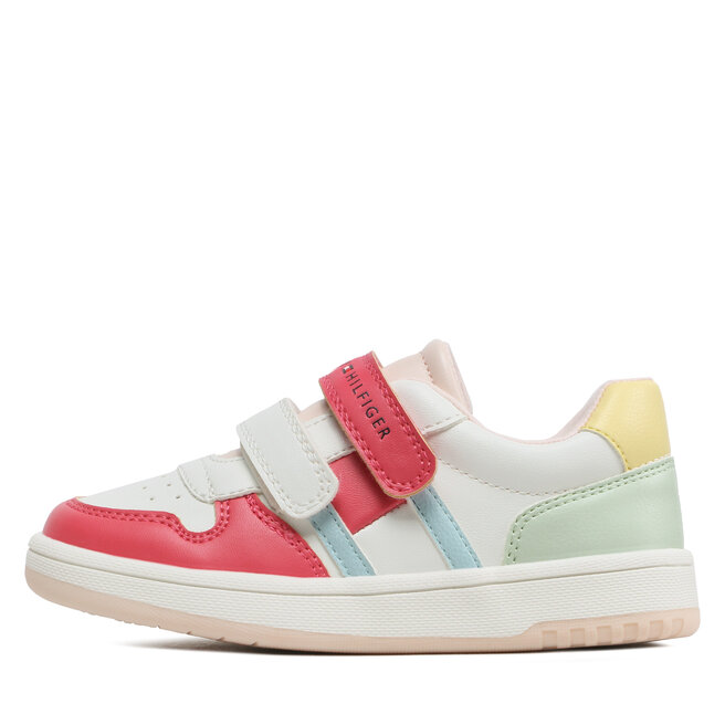 Tommy Hilfiger Sneakers Tommy Hilfiger Low Cut Velcro Sneaker T1A9-32713-1355 S White/Multicolor X256