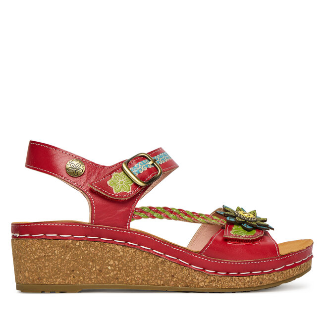 Sandały Laura Vita Facscineo 09 Czerwony - kobiece