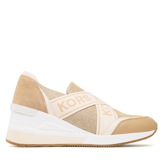 Sneakersy MICHAEL Michael Kors Geena Slip On Trainer - Złoty