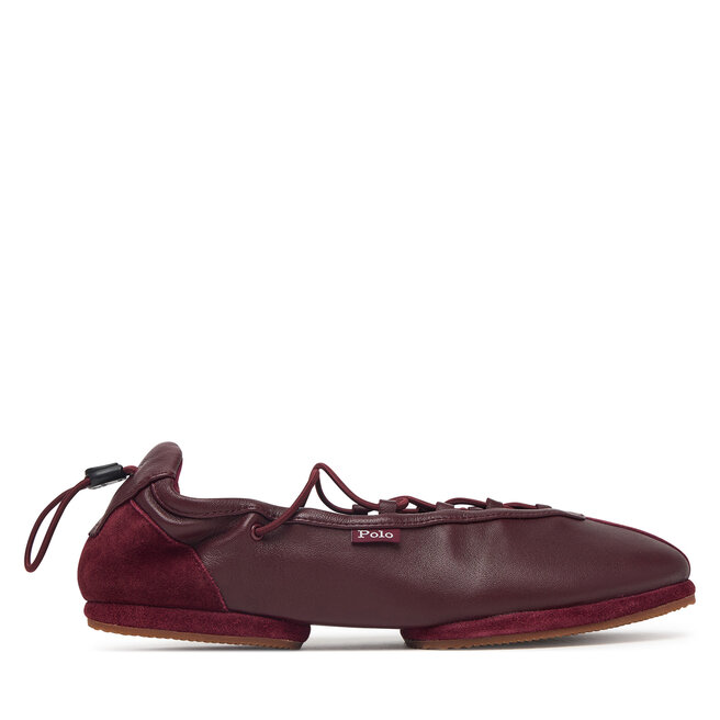 Baleriny Polo Ralph Lauren Ballerina Sneaker 804P08221003 Bordowy