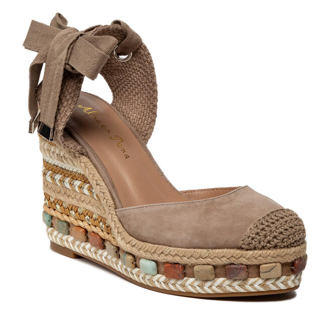 Alma En Pena Espadrilky Alma En Pena V22170 Suede Vison