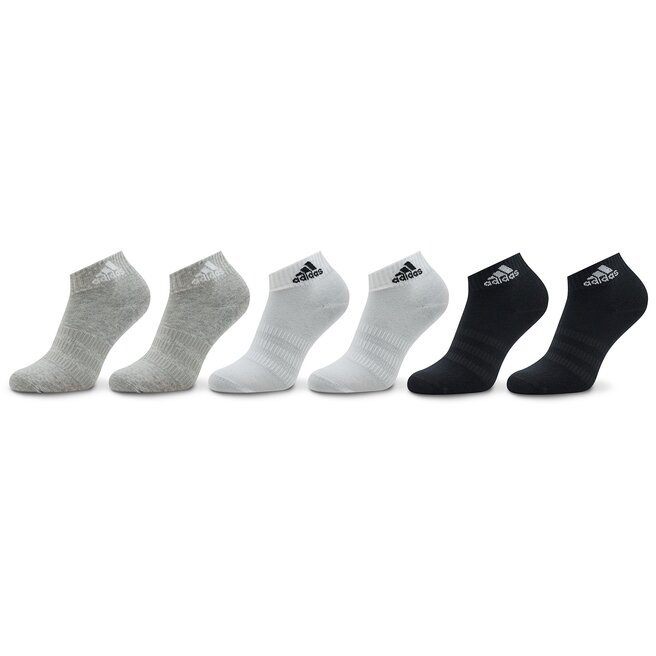 Κάλτσες Κοντές Unisex adidas Thin and Light Sportswear Ankle Socks 6 Pairs IC1307 medium grey heather/white/black