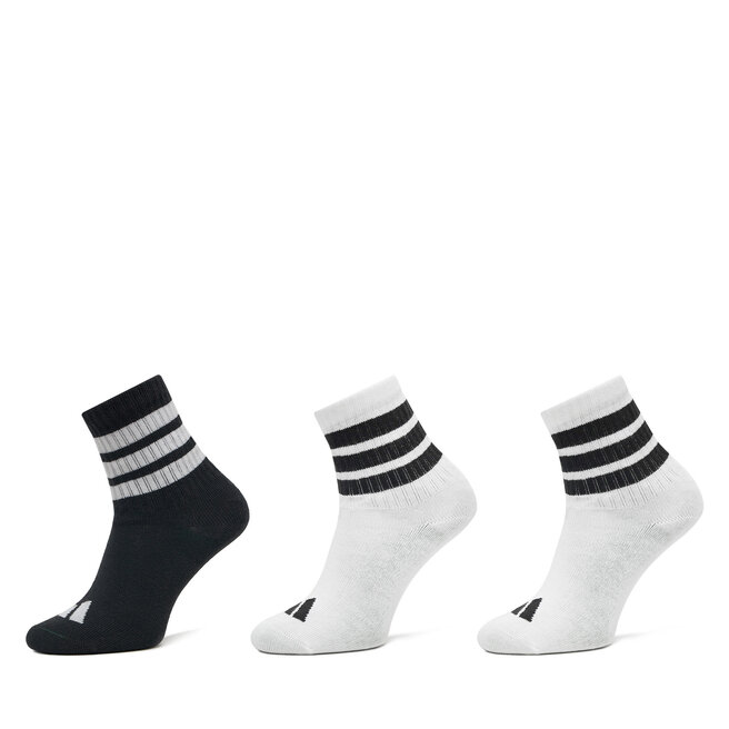 Zestaw 3 par wysokich skarpet dziecięcych adidas Lk Rib 3Pp So - Biały
