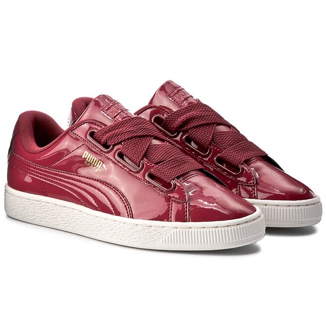 Puma basket on sale heart patent wn's