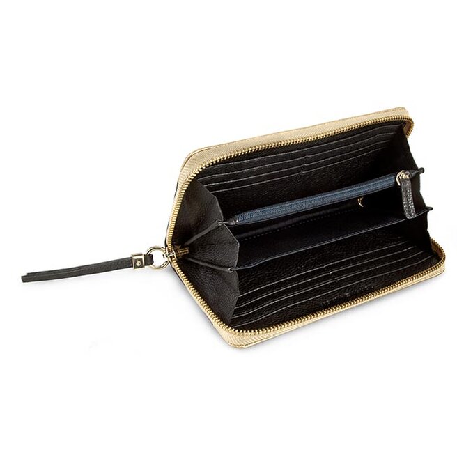 Tommy Hilfiger Ajándékszett Tommy Hilfiger Rachel Gift Set: Large Z/A Wallet + Keyf AW0AW01744 Black/Gold 902