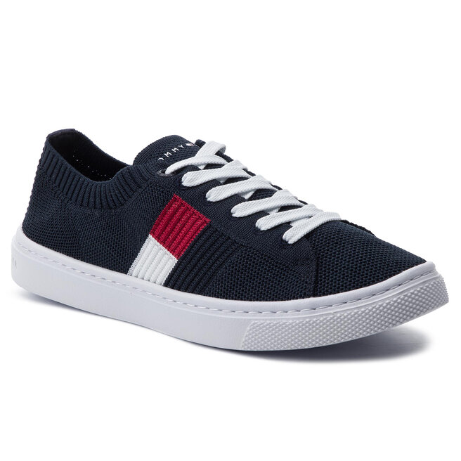 Tommy hilfiger knitted flag light sneaker hot sale