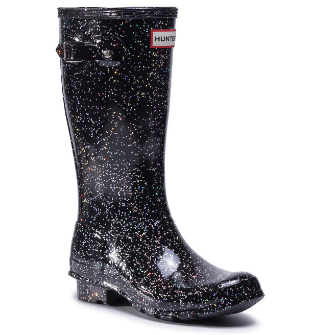 Kalosze Hunter Org Kids Giant Glitter Boots - Czarny