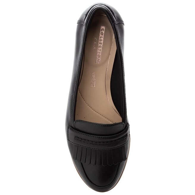 Halbschuhe Clarks Andora Crush 261271544 Black Leather eschuhe