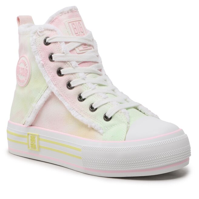 Teniși Big Star ShoesBig Star Shoes LL274177 White/Pink/Yellow