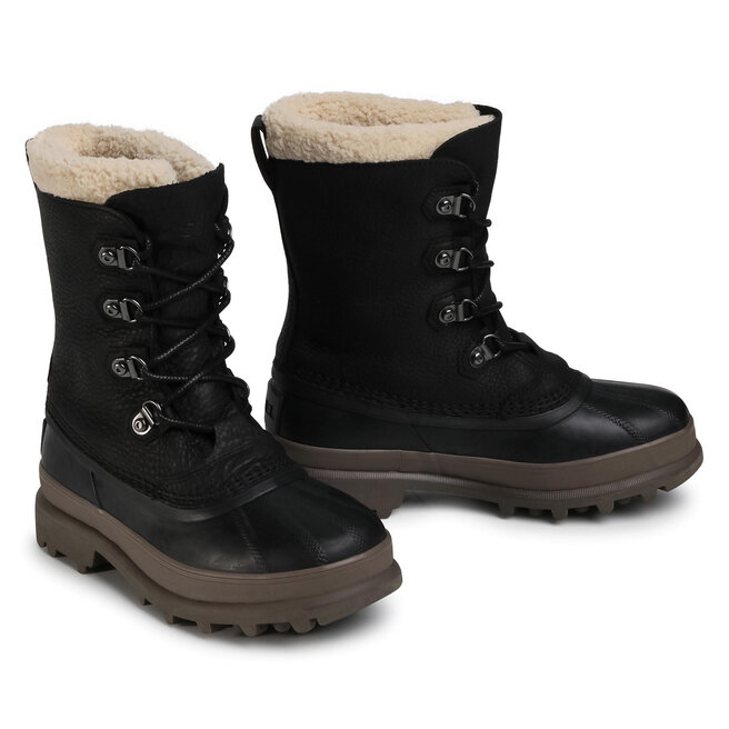 Schneeschuhe Sorel Caribou Stack Wp NM3907 Black 010 eschuhe.de