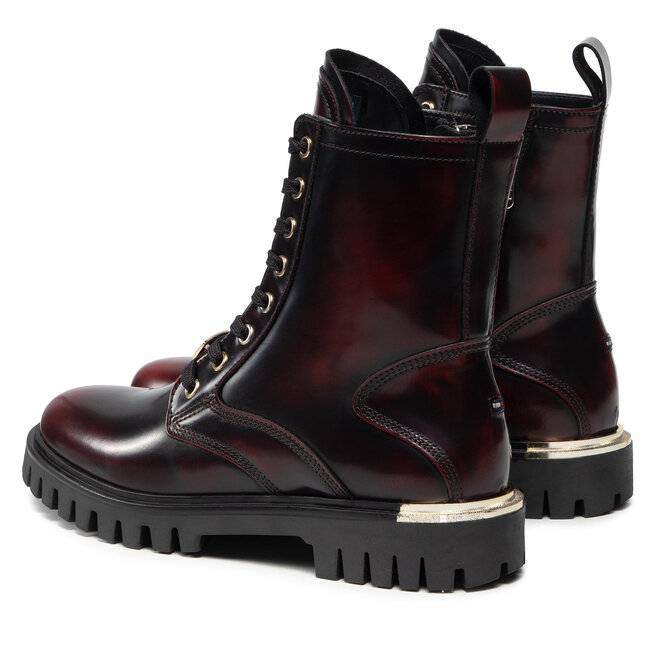 lace up boots tommy hilfiger