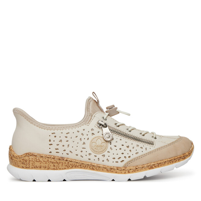 Sneakersy Rieker CEO-N42V3-60 Beżowy - kobiece