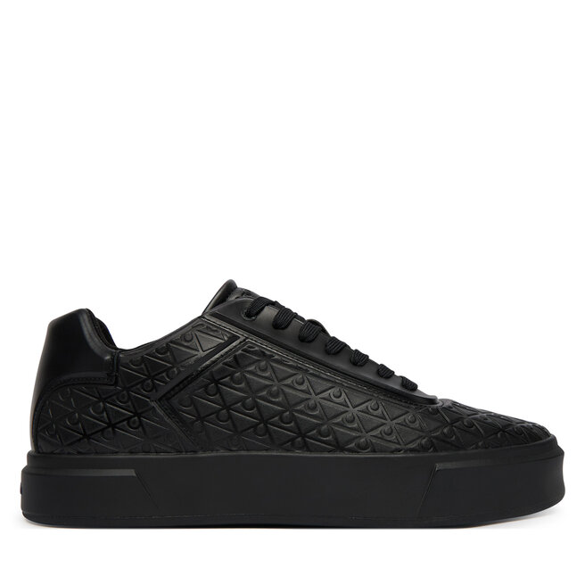 Sneakersy Calvin Klein Beasket Cup Oxf Lup Hf Aop Lth HM0HM02132 Czarny - męskie