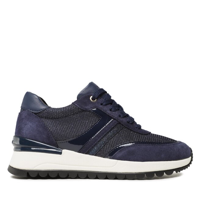 Geox D Desya A - Scarpe Da Ginnastica Donna In Pelle, Comode E Leggere Per Tutto Il Giorno