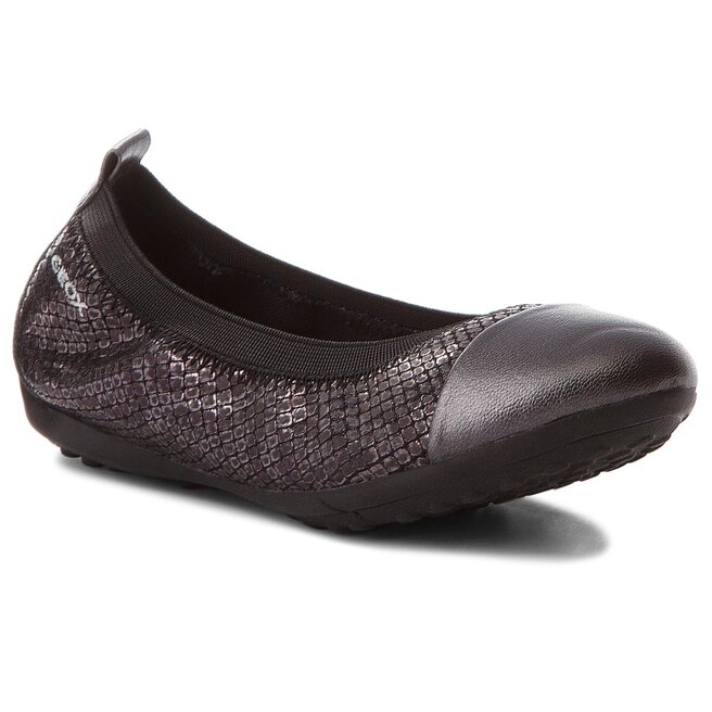 Ballerines Geox Fille J Piuma - Cuir Souple Et Respirant - Semelle Antimarque