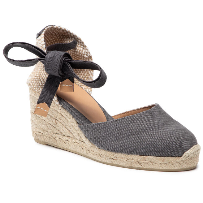 Espadryle Castañer Carina/6/002 - Szary