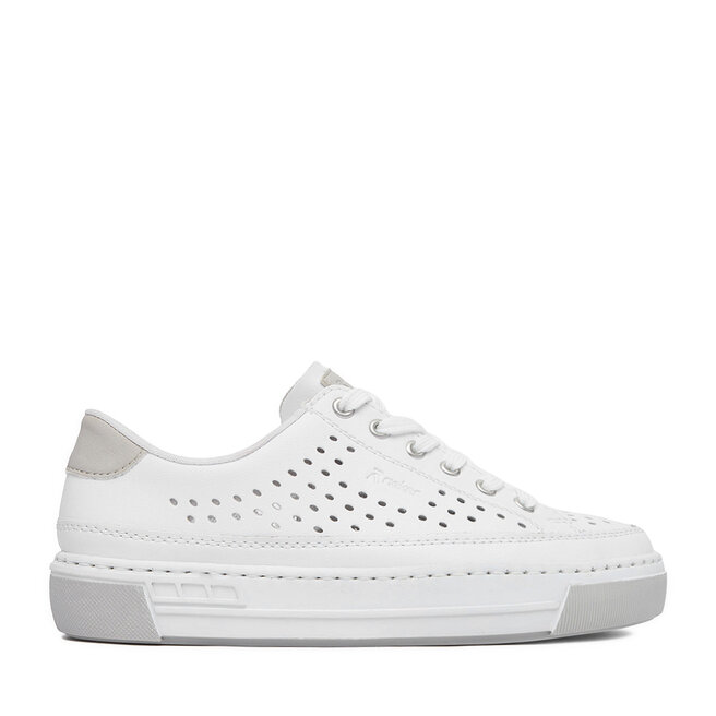 Sneakersy Rieker CEO-L8849-80 Biały - kobiece