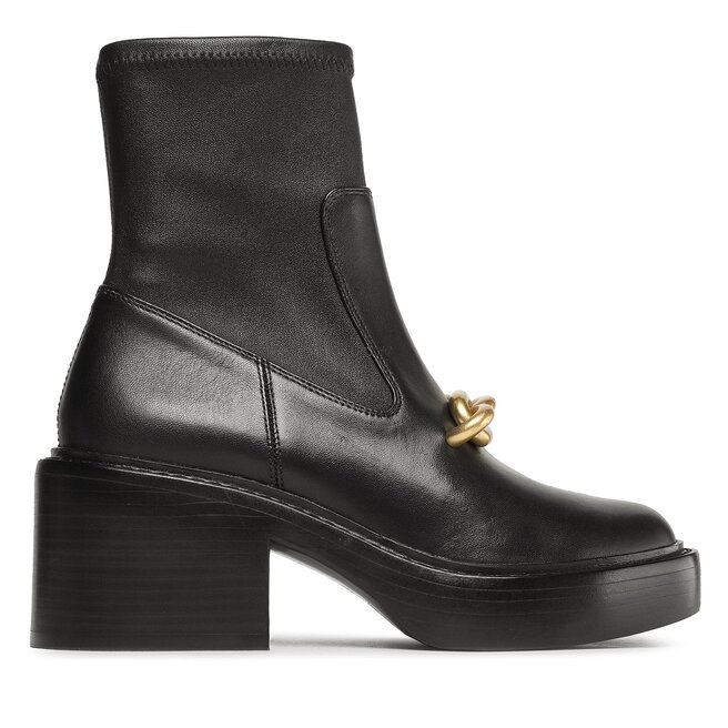Botki Coach Kenna Leather Bootie - Czarny
