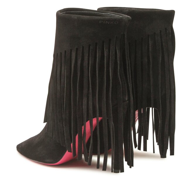 Pinko Polokozačky Pinko Olympe Tronchetto PE 23 BKJS1 100573 A0N8 Black Z99