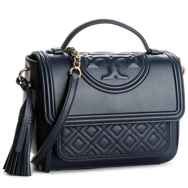 Tory burch online fleming satchel navy