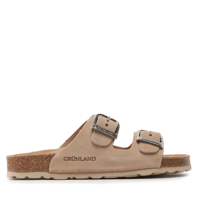 Sandali Grunland Moll SE0450 In Pelle Per Donna - Colore Corda Con Tripla Chiusura A Strappo - Foto 8