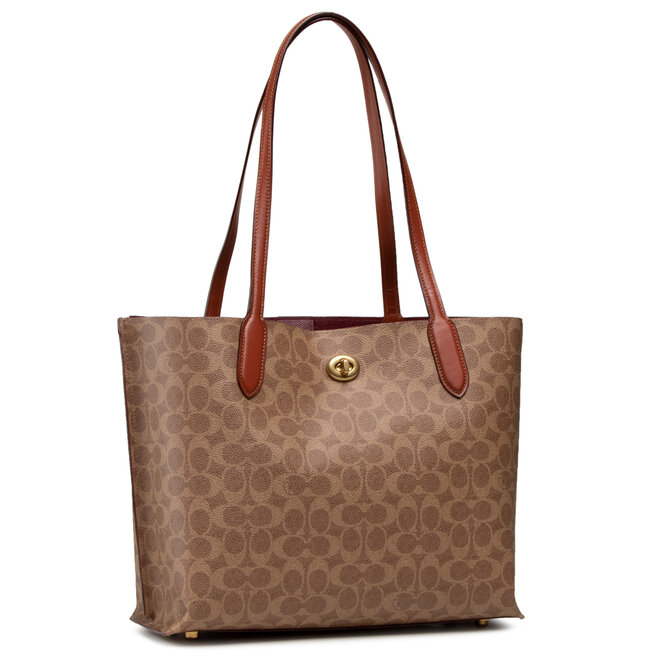 Geantă Coach Cc Sig Willow Tote C0693 B4/Tan Rust
