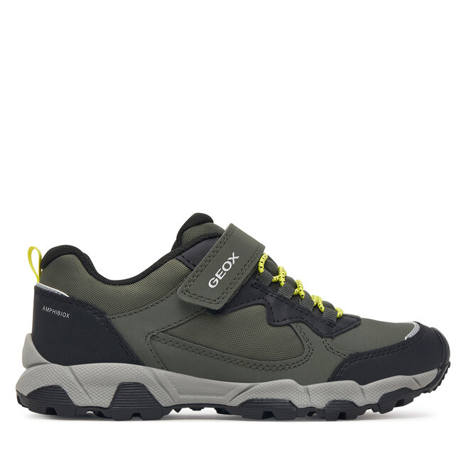 Sneakersy Geox J Magnetar Boy B Abx J463ZB 050FU C0914 D Zielony ciemny