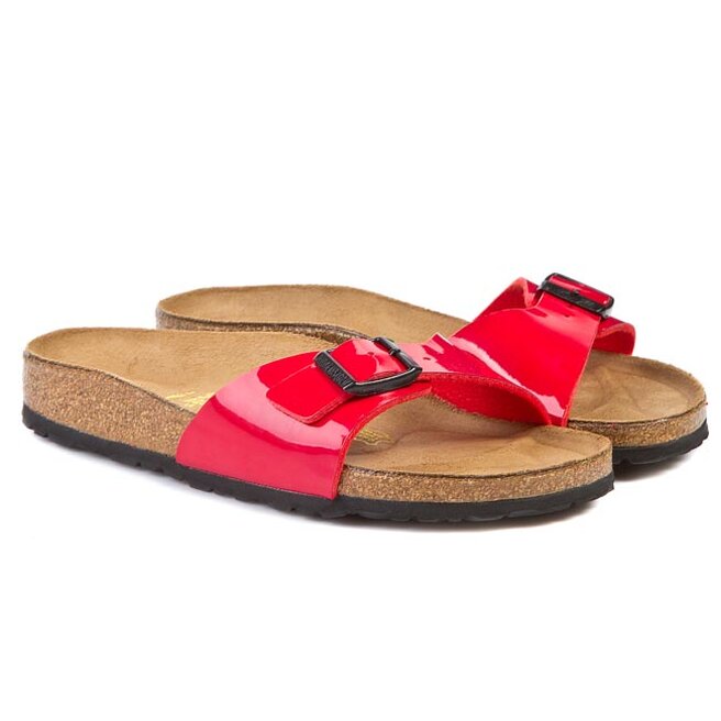 Klapki Birkenstock Madrid 340113 Czerwony eobuwie com pl