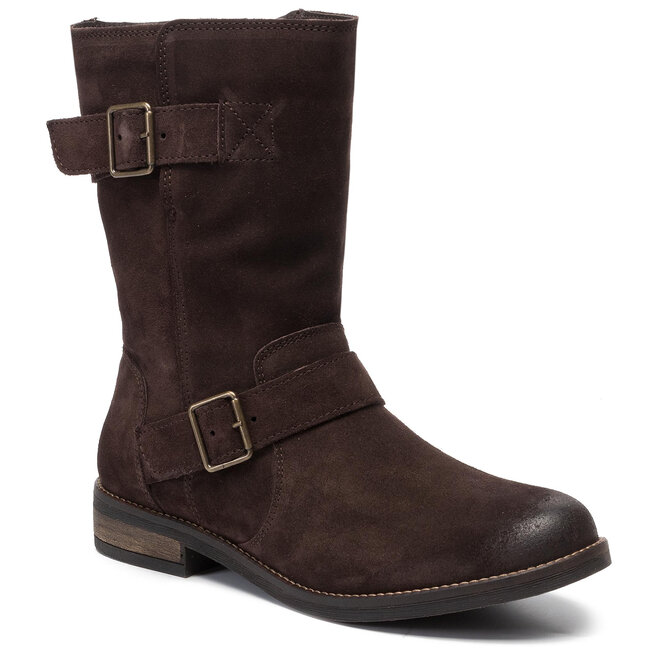 Botine Clarks Demi Flow 261468024 Dark Brown Suede