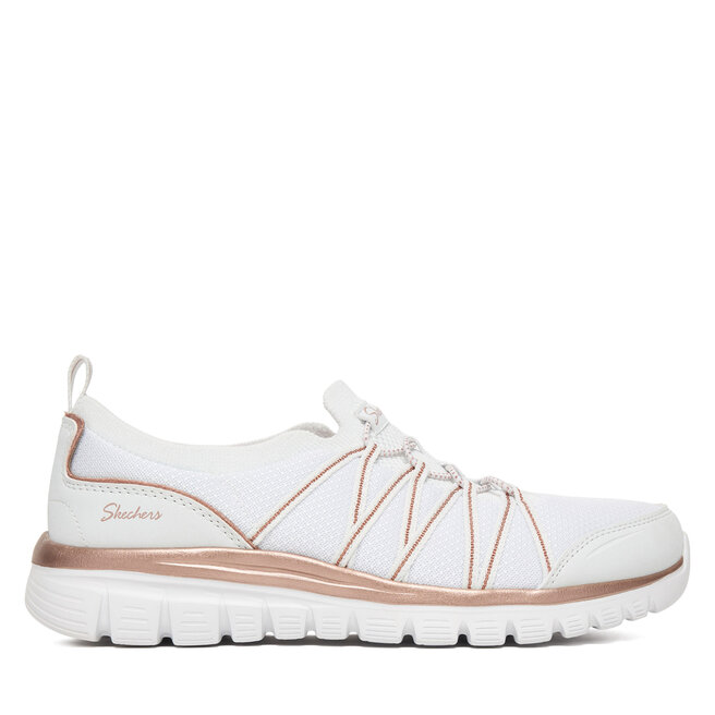 Sneakersy Skechers Graceful 100888/WTRG Biały - kobiece
