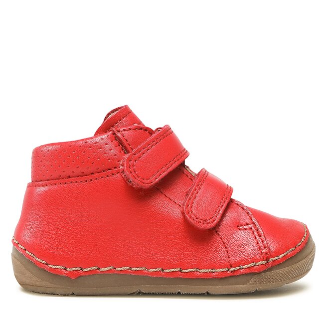 Botines hotsell rojos planos