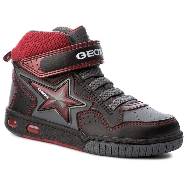 Botines Geox J Gregg A J7447A Black/Red • Www.zapatos.es